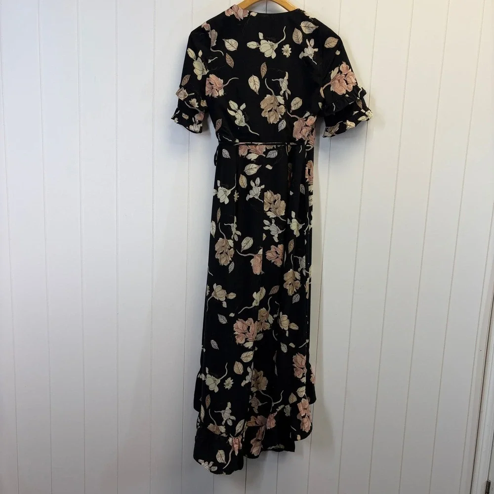 Lost & Wander Cottage Wrap High Low Dress Women Size M Romantic Wedding Guest